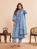Pure Cotton Jacquard Work Kurti Pant Set with Dupatta
