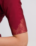 Elegant Maroon Silk Kurta Set with Zari Work & Dupatta | Festive Ethnic Wear for Women