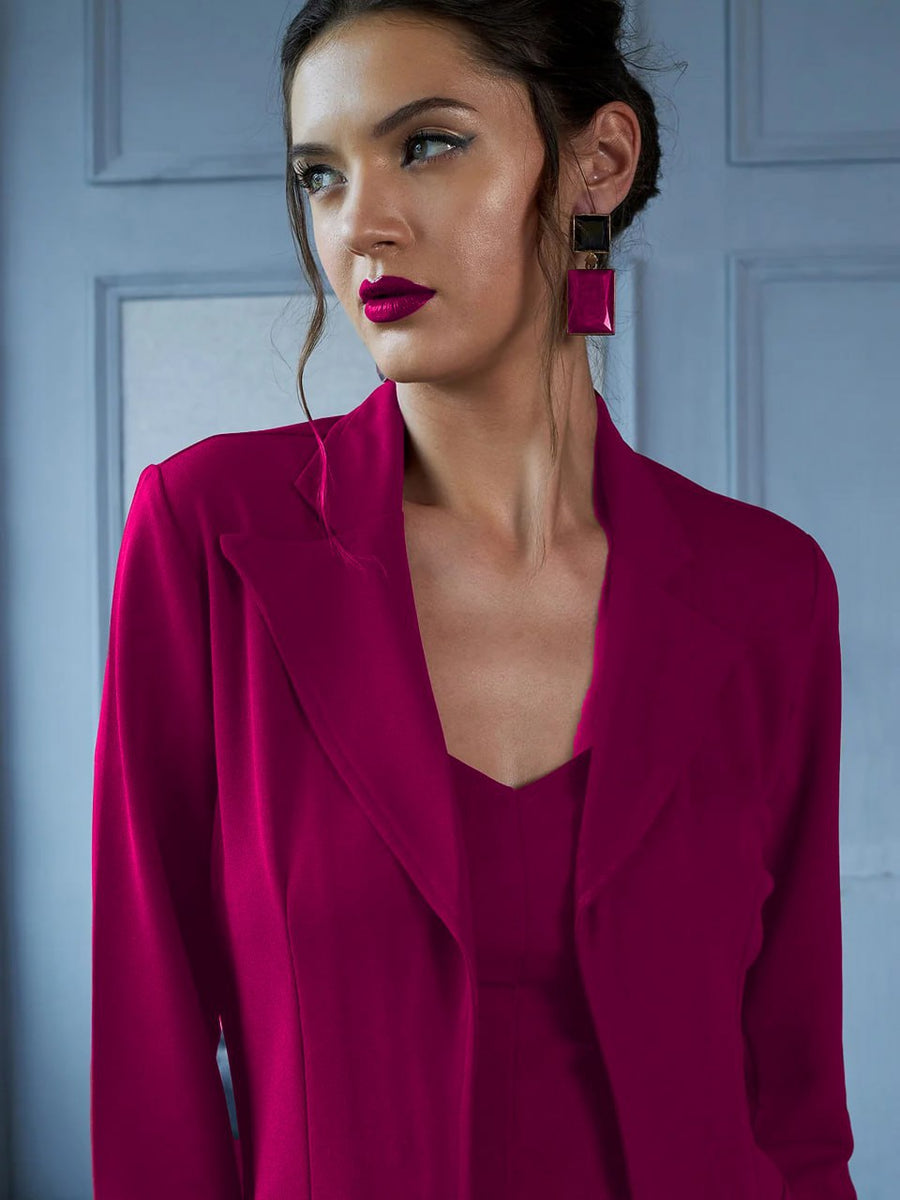 Modern Magenta Pantsuit Set | Stylish Party Wear Co-ord for Women