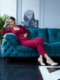 Modern Magenta Pantsuit Set | Stylish Party Wear Co-ord for Women