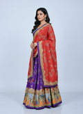 Royal Red & Purple Dola Silk Digital Print Lehenga Choli with Dupatta | Wedding & Festive Designer Lehenga Set
