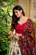 Pure Dolla Silk Chaniya Choli with Vibrant Foil Print & Contrast Dupatta