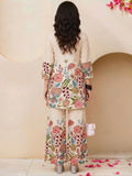 Khadi Cotton Printed Kurti with Palazzo Set